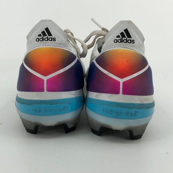 adidas Blue White Adjustable Soccer Cleats | Good Condition main image 6